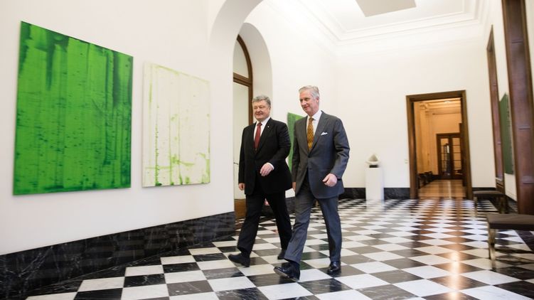 Председатель европейского Совета Дональд Туск и президент Украины Петр Порошенко встретились в Брюсселе, фото: president.gov.ua