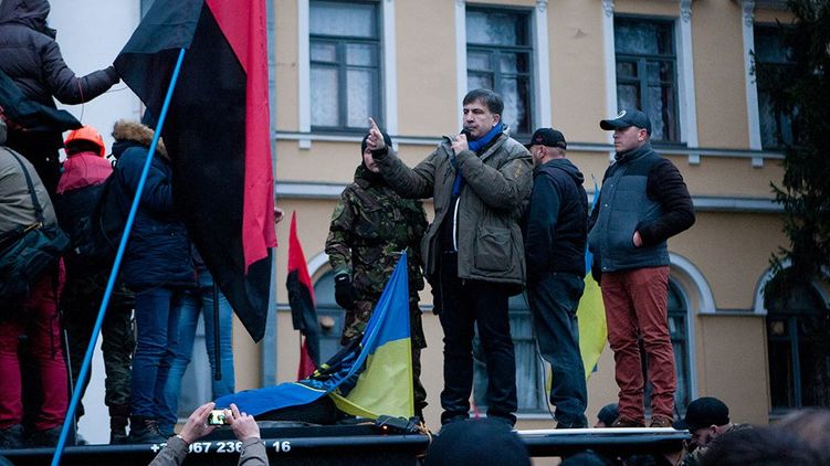 Михаил Саакашвили укажет направление протестам, фото: facebook.com/antonmarsovich
