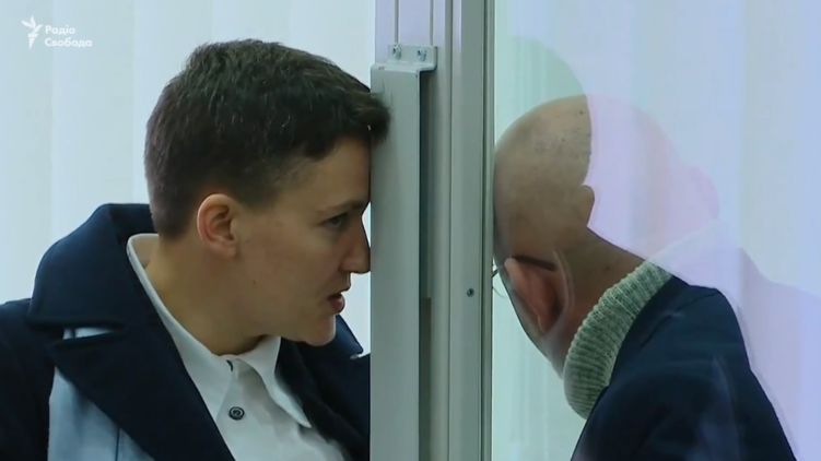 Савченко и Рубан на суде 20 марта