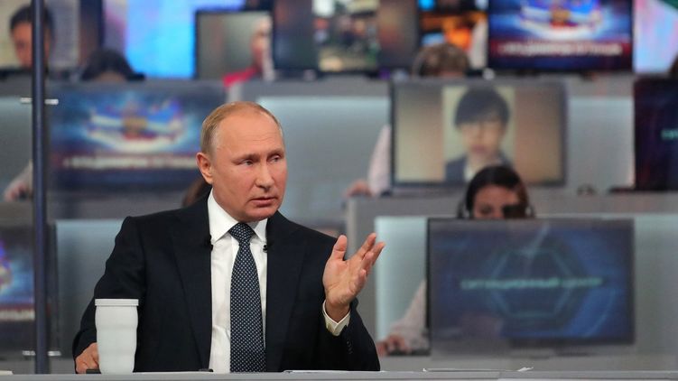 Прямая линия с Путиным. Фото с официального сайта Кремля