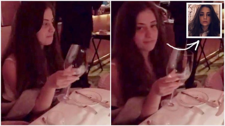 Саша Порошенко в ресторане Лондона пьет вино, фото: instagram.com