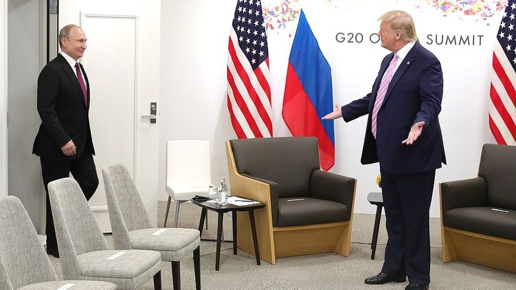 Владимир Путин и Дональд Трамп в Осаке. Фото: сайт президента России