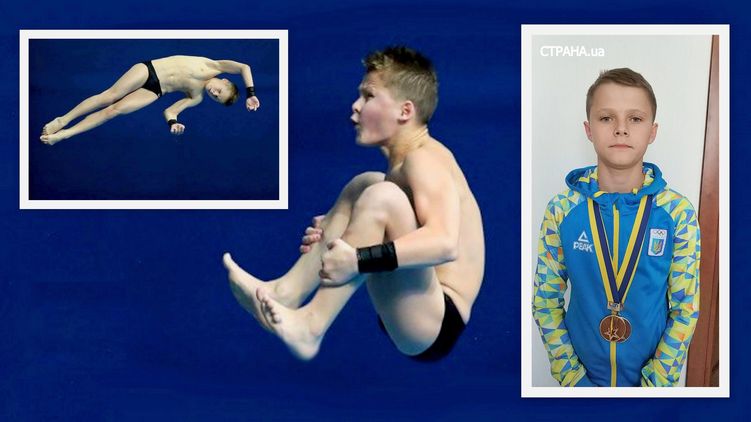 13-летний украинец Алексей Середа стал самым молодым чемпионом Европы по прыжкам в воду в истории. Фото: Страна.ua