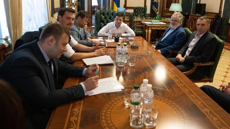 Зеленский и Коломойский в Офисе президента. Фото пресс-службы главы государства