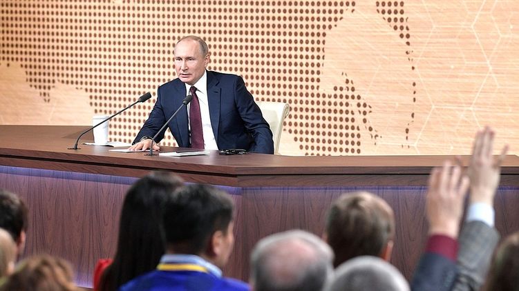 Пресс-конференция Владимира Путина 19 декабря. Фото: kremlin.ru