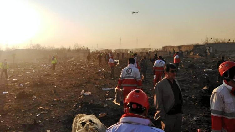 8 января в Иране упал украинский самолет авиакомпании МАУ