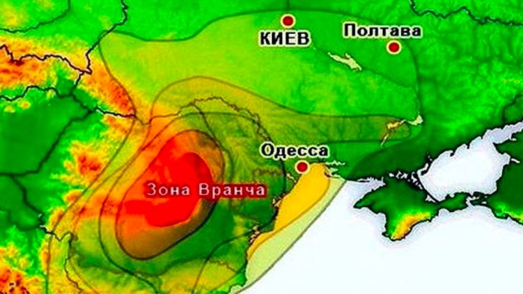 Землетрясение в Румынии, которое доходит до Украины. Фото с сайта kp.ua