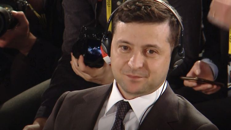 Владимир Зеленский на Мюнхенской конференции. Скриншот из видео