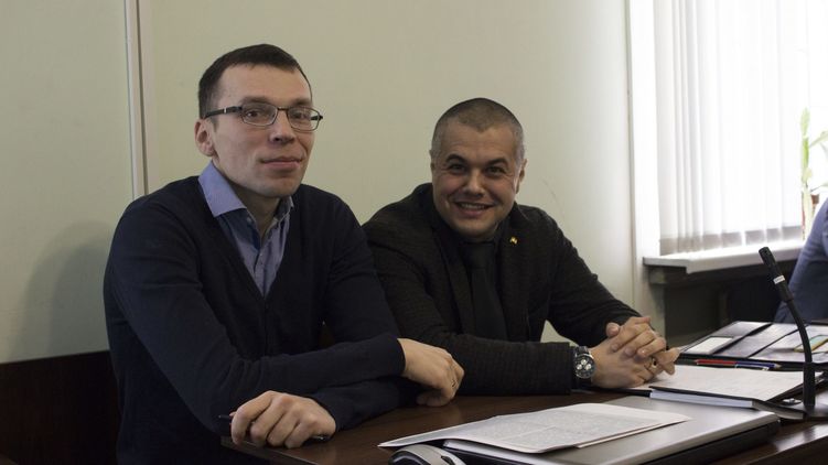 Василий Муравицкий и его адвокат Андрей Гожый. Фото: Facebook