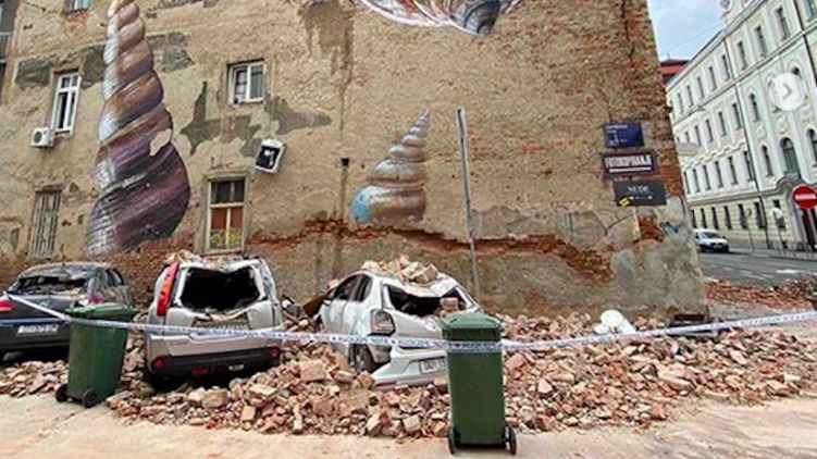 Землетрясение в Хорватии, последствия разрушение. Фото из Инстаграма 