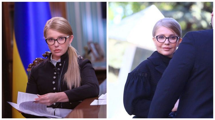 Юлия Тимошенко в социальных сетях (слева) и в жизни, фото: facebook.com/Изым Каумбаев, 