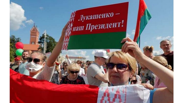 В Беларуси проходят митинги за и против президента Лукашенко, фото: TUT.by