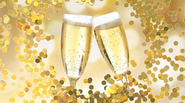 Шампанское на Новый год. Фото с сайта pixabay.com