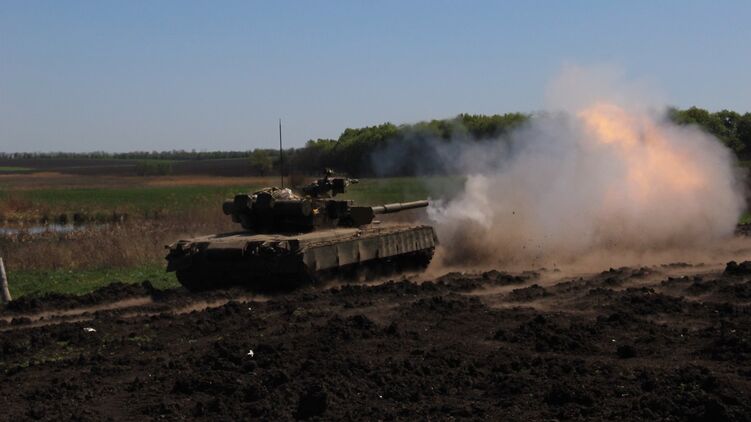 Танковые учения Украины. Фото Минобороны 