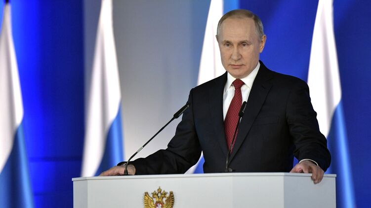 Владимир Путин. Послание Федеральному собранию 2021. Фото с сайта Кремля