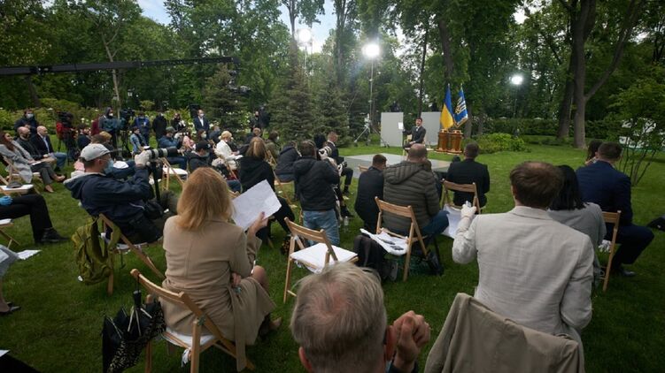 Пресс-конференция Зеленского. Архивное фото Офиса президента