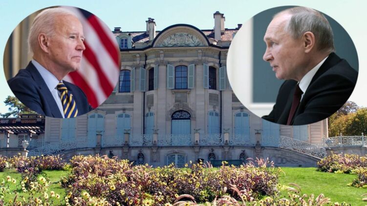 Байден и Путин встретятся в villa La Grange. Коллаж 