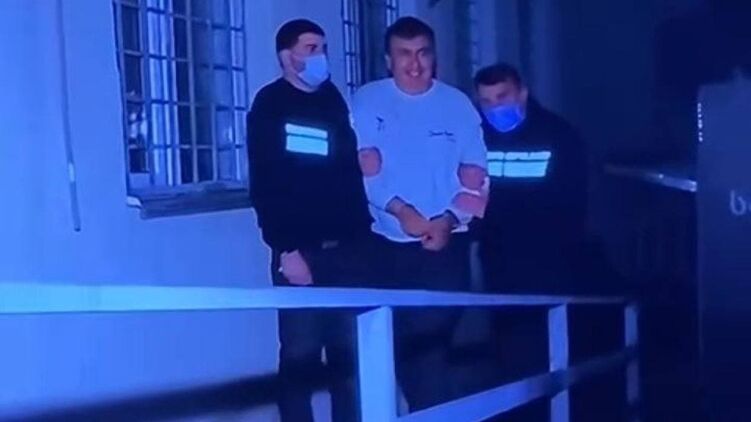 Михаил Саакашвили задержан в Грузии. Фото грузинского ТВ