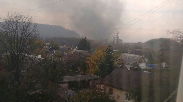 Обстрел Донецка 21 октября 2021. Фото: ВК
