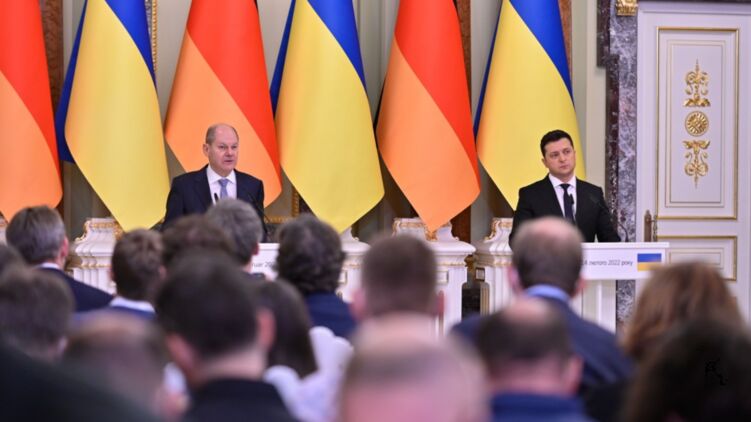 Встреча Шольца и Зеленского в Киеве. Фото Офиса президента