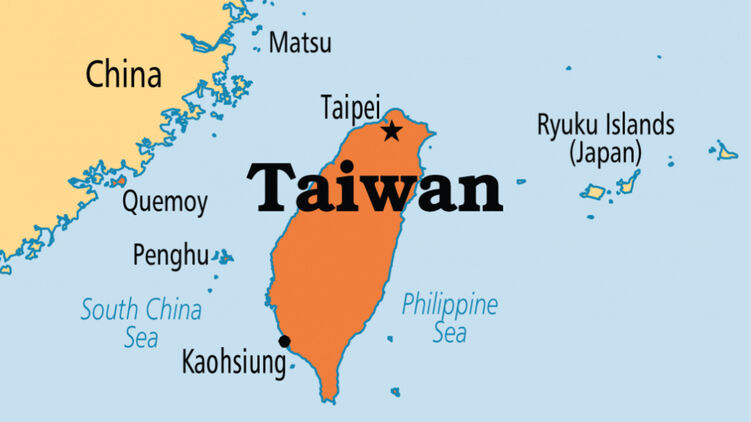 Тайвань отделяют 150 километров от материковой части Китая