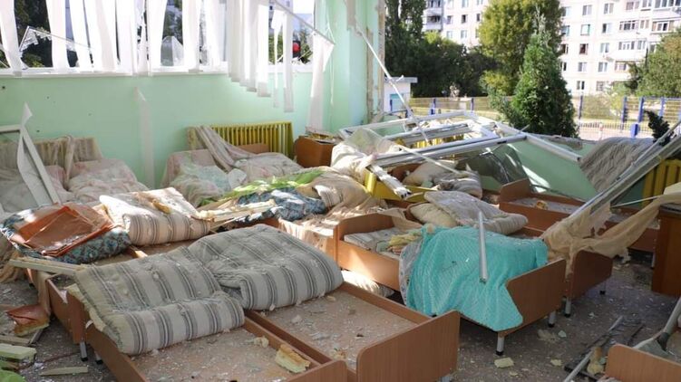 Детский сад в Харькове после обстрела РФ