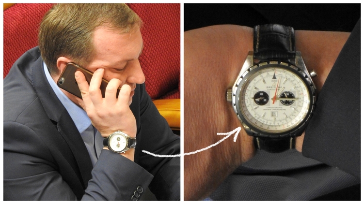 Иван Рыбак носит часы швейцарского бренда, фото: Изым Каумбаев, 