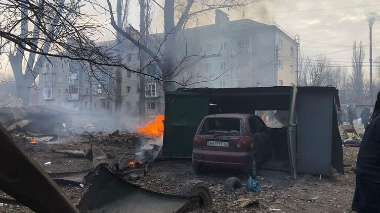 Последствия ракетного удара по Константиновке. Фото ОГА