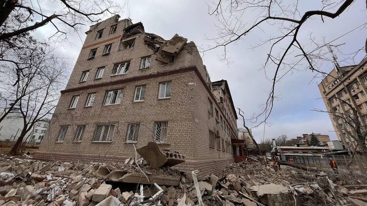 Последствия удара по Краматорску Донецкой области