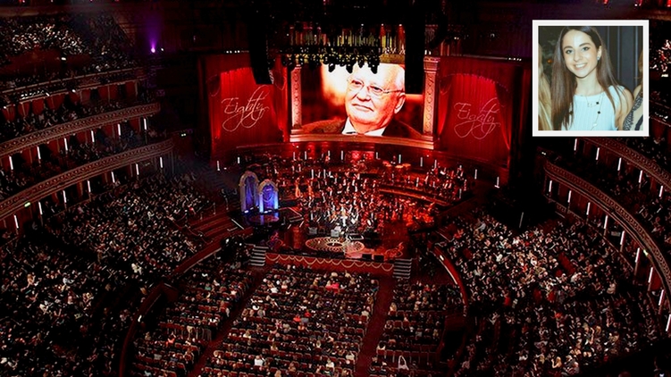 80-летие Михаила Горбачева отмечали в лондонском зале Royal Albert Hall, фото: theguardian.com, LinkedIn