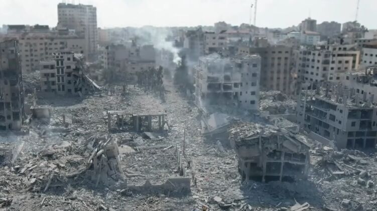 В Газе продолжается война. Скриншот видео