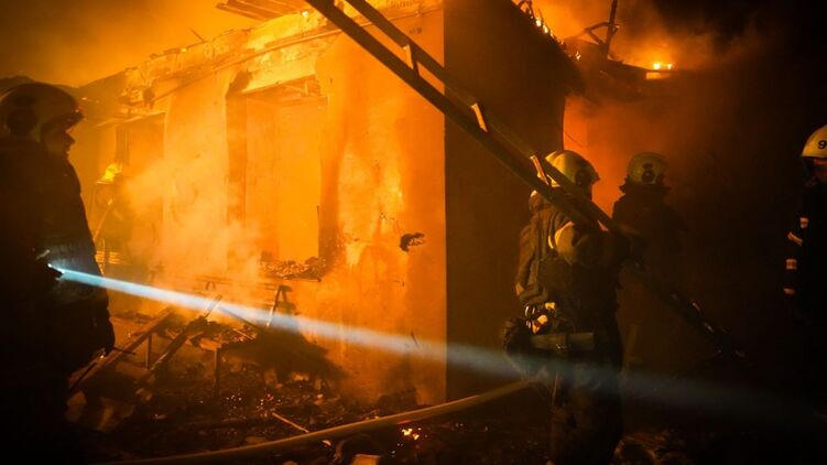 Последствия удара в Одесской области. Фото: ГСЧС