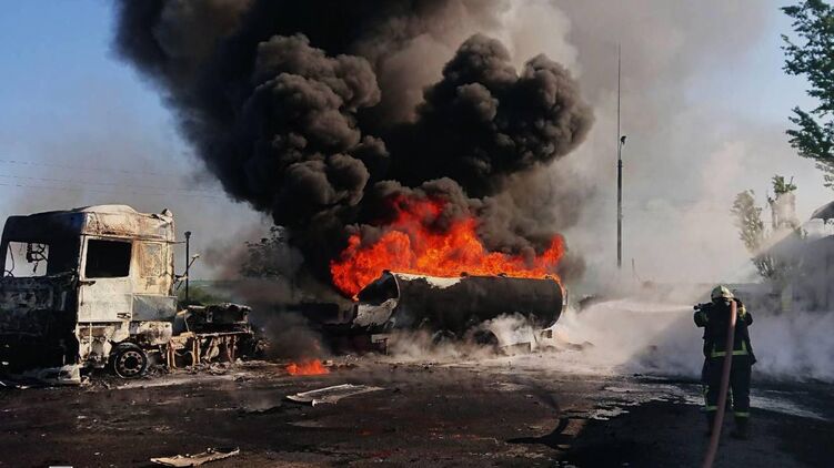 Приліт із заправки у Кам'янському Дніпропетровської області