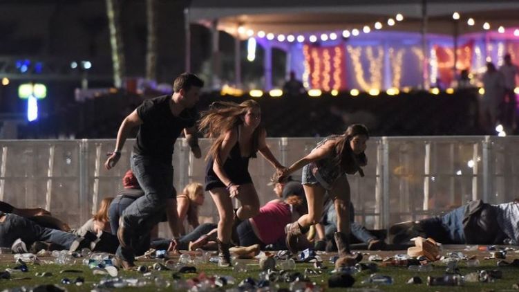 Стрельба в Лас-Вегасе. Фото - nytimes.com