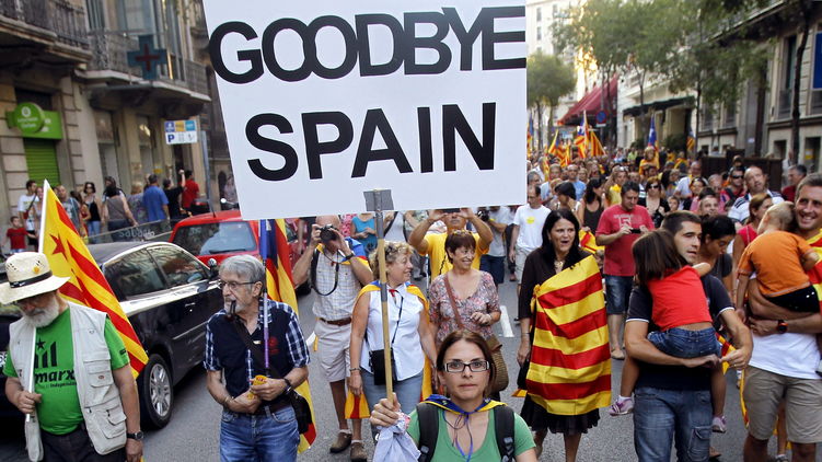 Референдум в Каталонии негативно сказался на курсе евро, фото: taringa.net