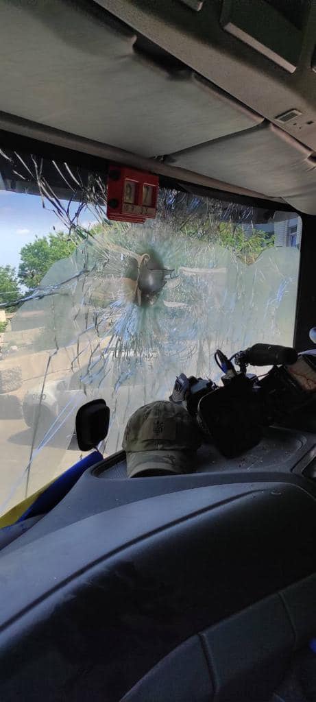 Обстрел эвакуационного транспорта в Луганской области