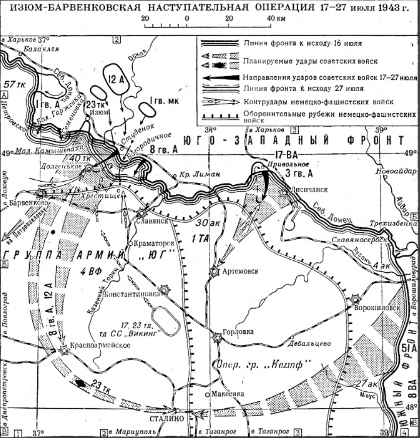 Изюмско-Барвенковская операция, июль 1943 План и реальность