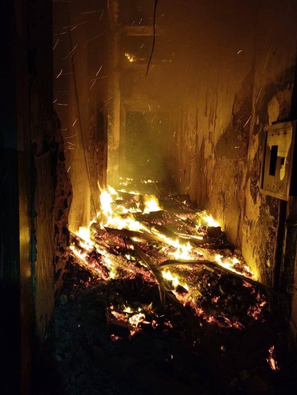 пожар в Бахмуте