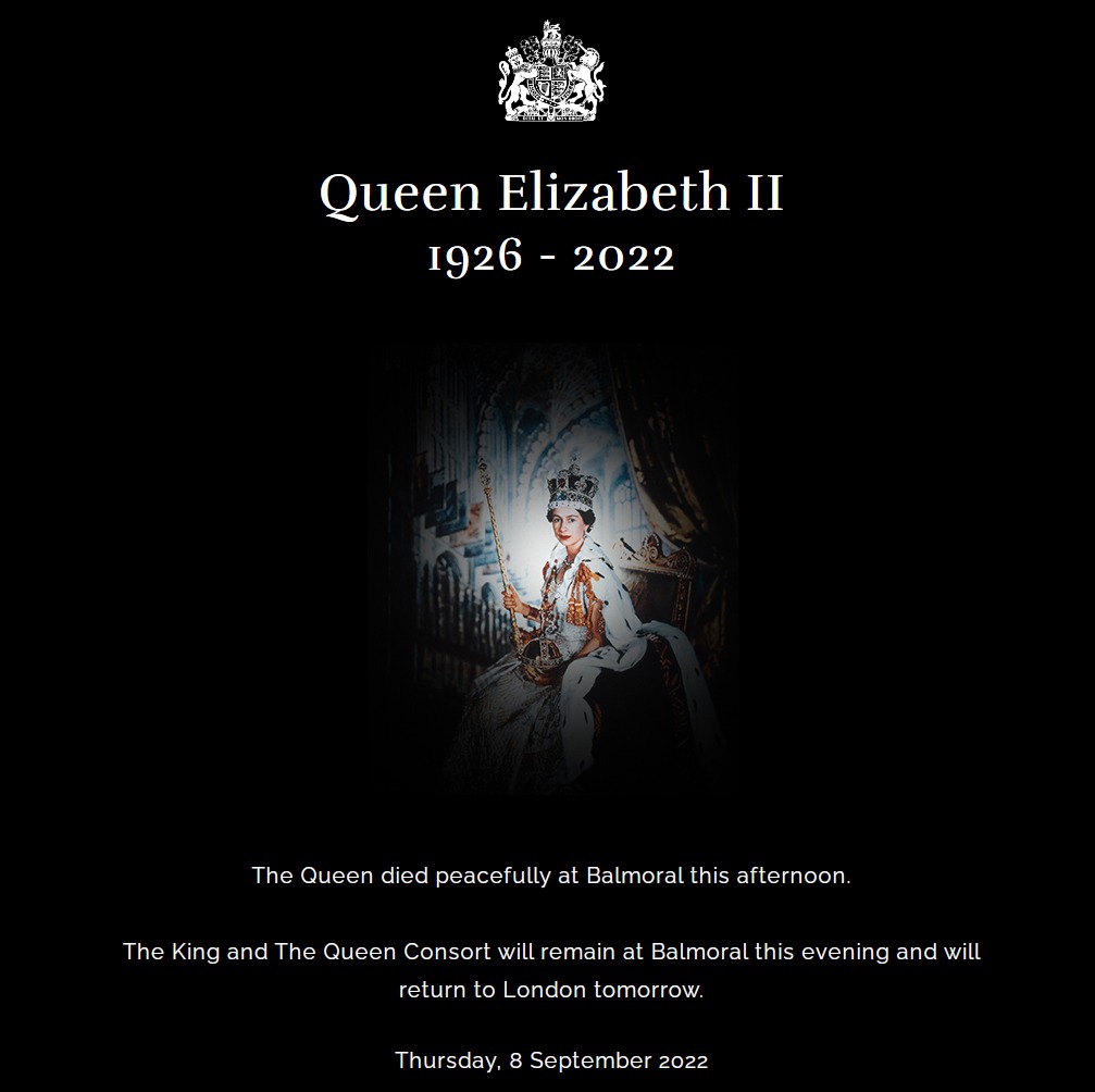 Скриншот с сайта королевской семьи