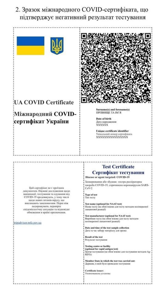 Образец сертификата 2
