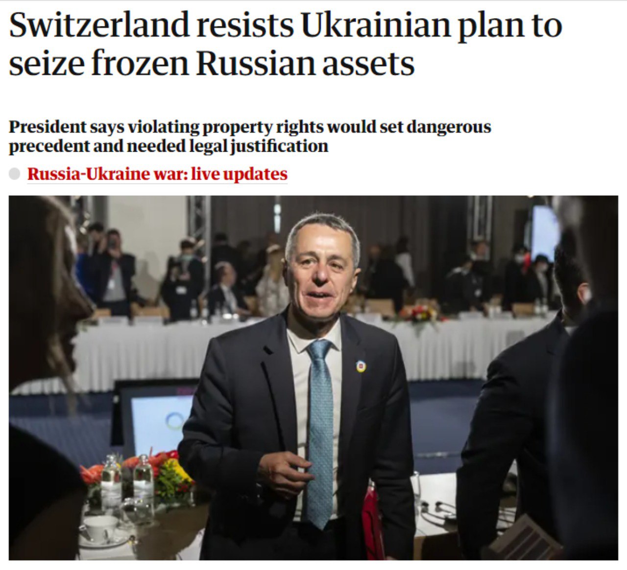 Пресс-секретарь швейцарского Минэкономики Фабиан Майенфиш сообщил о том, что власти Швейцарии выступили против идеи передать замороженные российские активы Украине