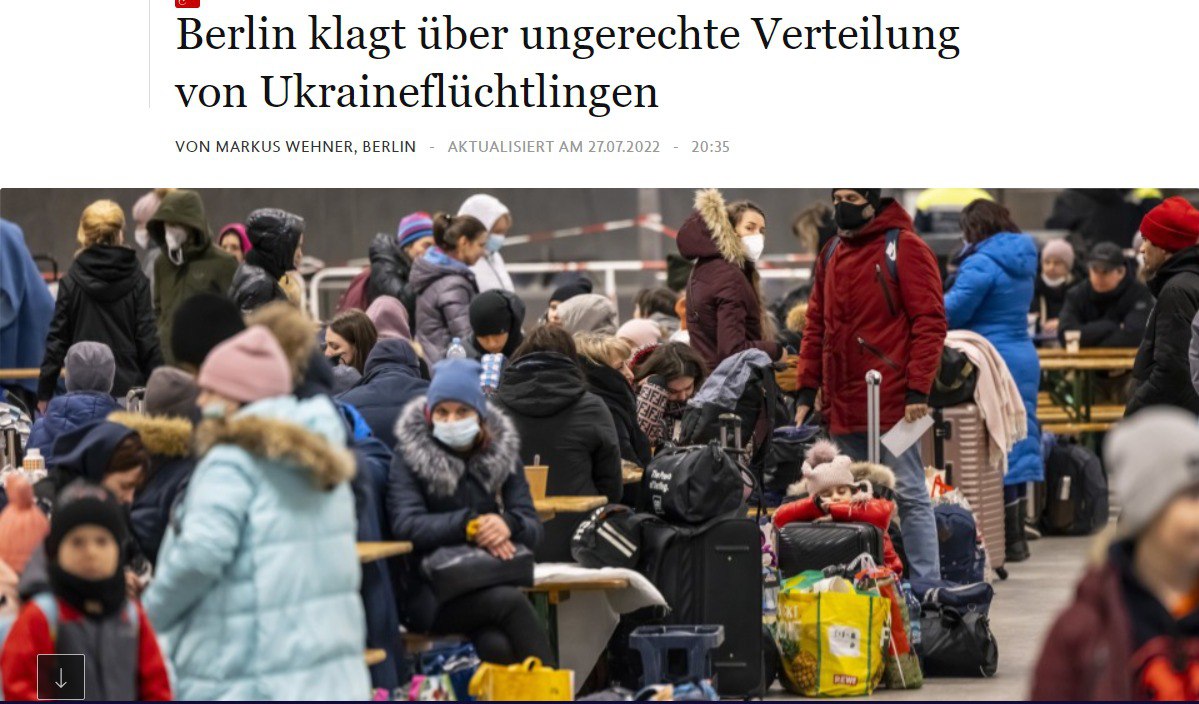 Скриншот с сайта Frankfurter Allgemeine Zeitung