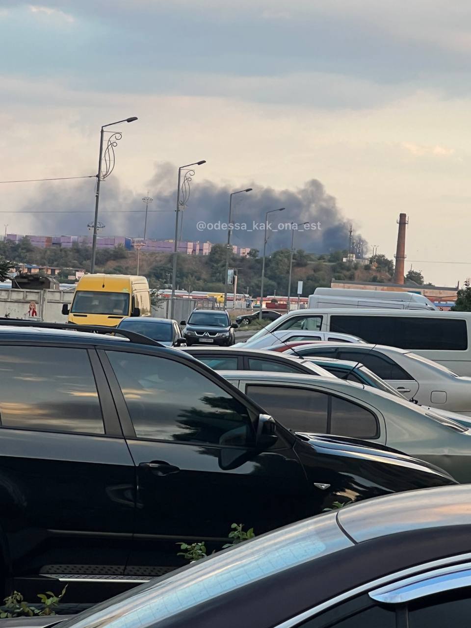 На Одесском рынке пожар