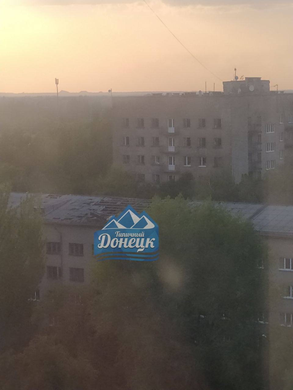 В Донецке зафиксировали прилет