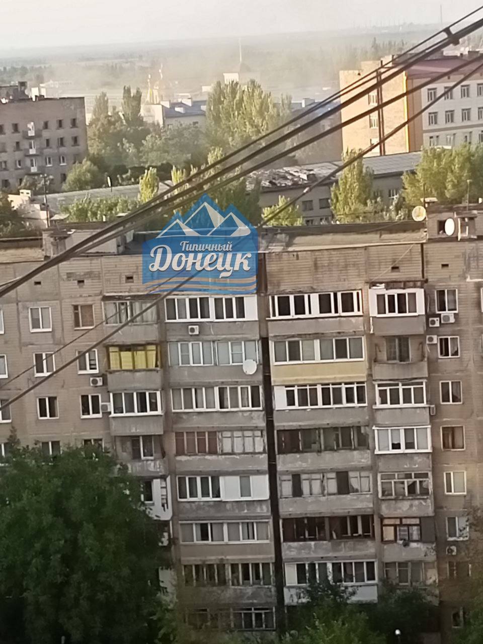 В Донецке зафиксировали прилет