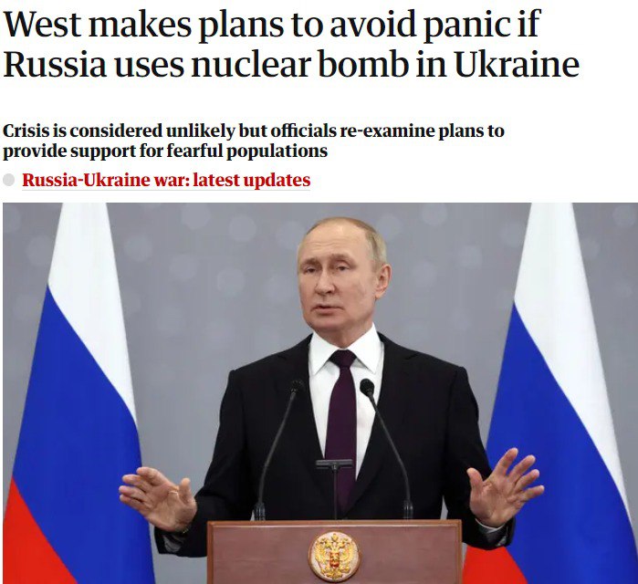На Западе разрабатывают планы на случай ядерного удара Путина по Украине