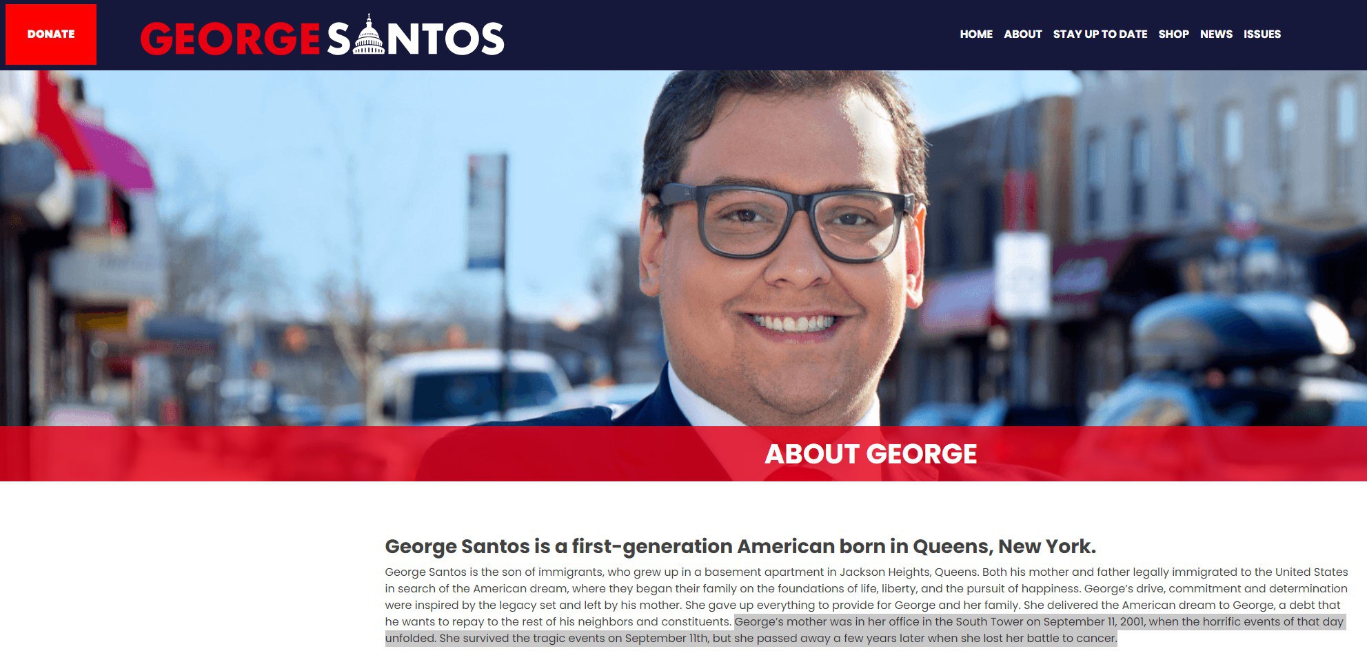 Скриншот с сайта Сантоса
