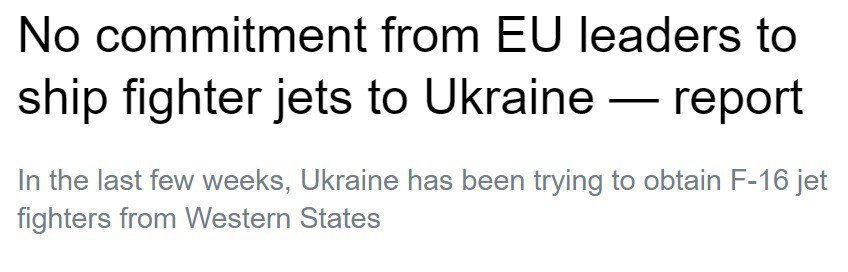 Поки що ніхто з країн ЄС не взяв зобов'язання поставити Україні винищувачі