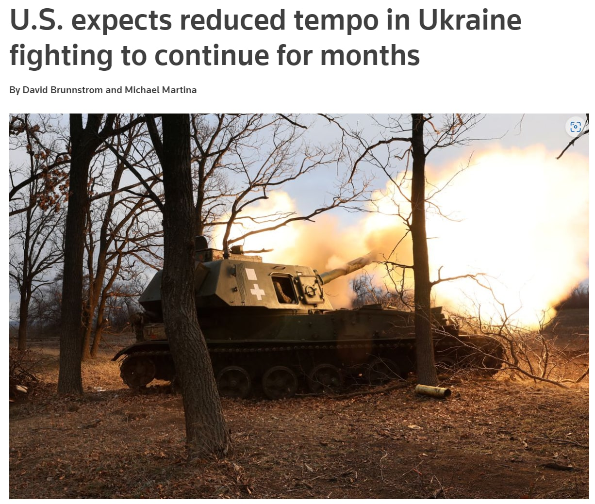 Глава разведки США считает, что в условиях зимы боевые действия в Украине замедлятся