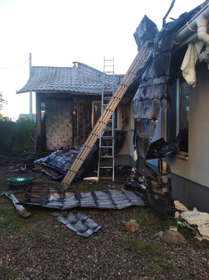 Пожар в доме Виталия Шабунина